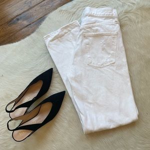 AGOLDE: White Ripped 90’s Jean Size 24